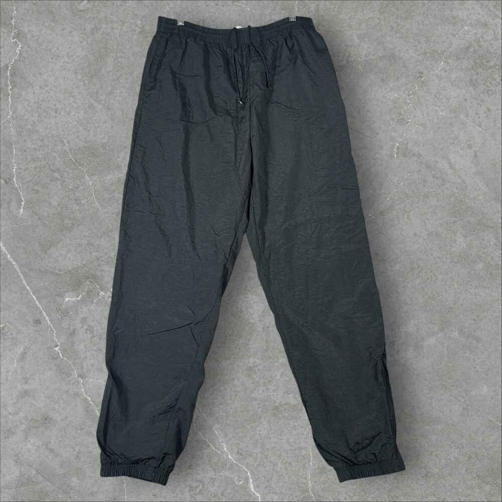 Vintage 90s Reebok Insulated Lined Mens Size XL Windbreaker Black Track Pants